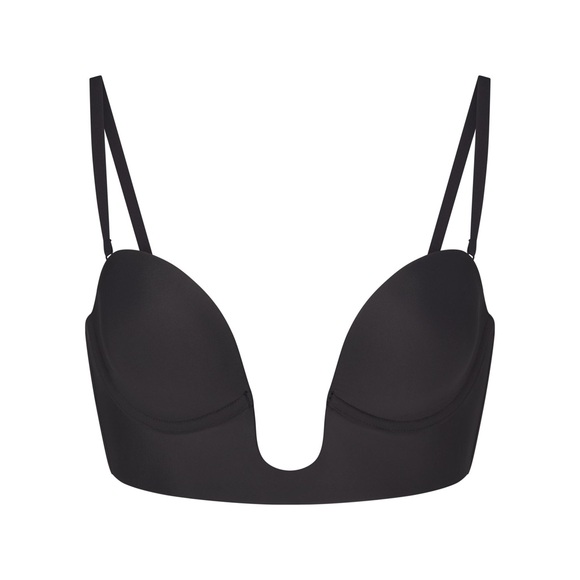 NWT SKIMS Deep Plunge Shape-wear Black Bra